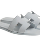 Hermes Oran Sandal "Ice Blue"