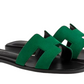 Hermes Sandales Oran "Electric Green"