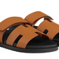 Hermes Calfskin Sandals "Naturel"