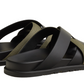 Hermes Kazimir Sandal "Black/Tundra Green"