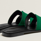 Hermes Sandales Oran "Electric Green"