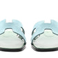 Hermes Oran Sandal Vert D'eau Suede Goatskin