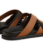 Hermes Kazimir Sandal "Natural / Black"