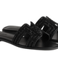 HERMES Oran Sandal iconic "H" Black