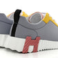 Hermes Technical Canvas Suede Goatskin Bouncing  "Gris Multicolor"