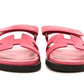 HERMES Suede Goatskin Womens Chypre Sandals Rose Aphrodite