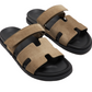 Hermes Chypre Sandal "Brown Suede"