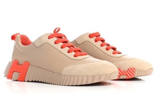 Hermes Goatskin Suede Goatskin Bouncing  "Beige Sarrasin"