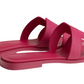 Hermes Oran Sandal "Rose Bougainvillier"