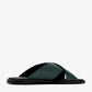 Prada Suede Crisscross Slides Emerlad green