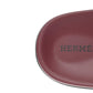 HERMES Suede Goatskin Womens Chypre Sandals Rouge Marsala