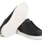 Zegna Pelletessuta Leather Triple Stitch "Black"