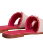 Hermes Sandales Oran "framboise"