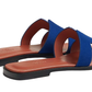 Hermes Sandales Oran "bleu smalt"
