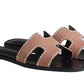 HERMES Oran Sandal "Rose Perle"