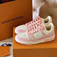 Louis Vuitton Trainer White Rose