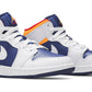 Air Jordan 1 Mid GS 'White Deep Royal Blue'