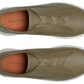 Zegna Triple Stitch leather sneakers "olive green"