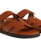 Hermes Chypre sandal "Golden Brown"