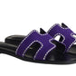 HERMES Oran Sandal "Violet Majorette"