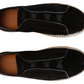 Zegna Suede Triple Stitch Espadrilles "Black"