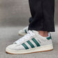 Adidas Campus 00s Crystal White Dark Green