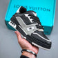 Louis Vuitton Trainer Black Gray Signature