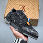 Louis Vuitton Trainer Black Grey Denim Monogram