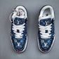 Louis Vuitton Trainer Blue Denim Embroidered