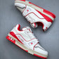 Louis Vuitton Trainer #54 Signature White Red