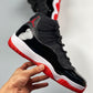 Nike Air Jordan 11 Bred 2019 Black White Varsity Red