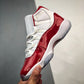 Nike Air Jordan 11 Cherry White Varsity Red Black