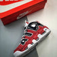Nike Air More Uptempo Bulls Varsity Red White Black