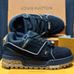 Louis Vuitton Trainer Maxi – Black & Brown Suede