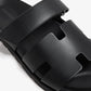 Hermes Chypre Sandals Black